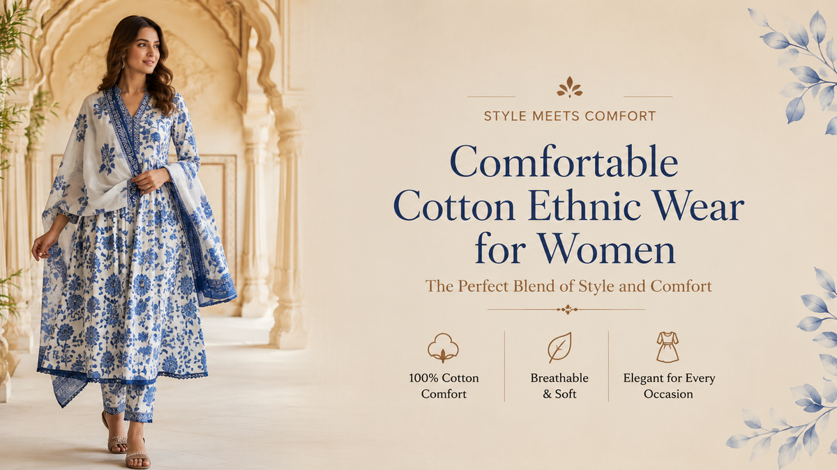 Comfortable Cotton Ethnic Wear for Women: The Perfect Blend of Style and Comfort
