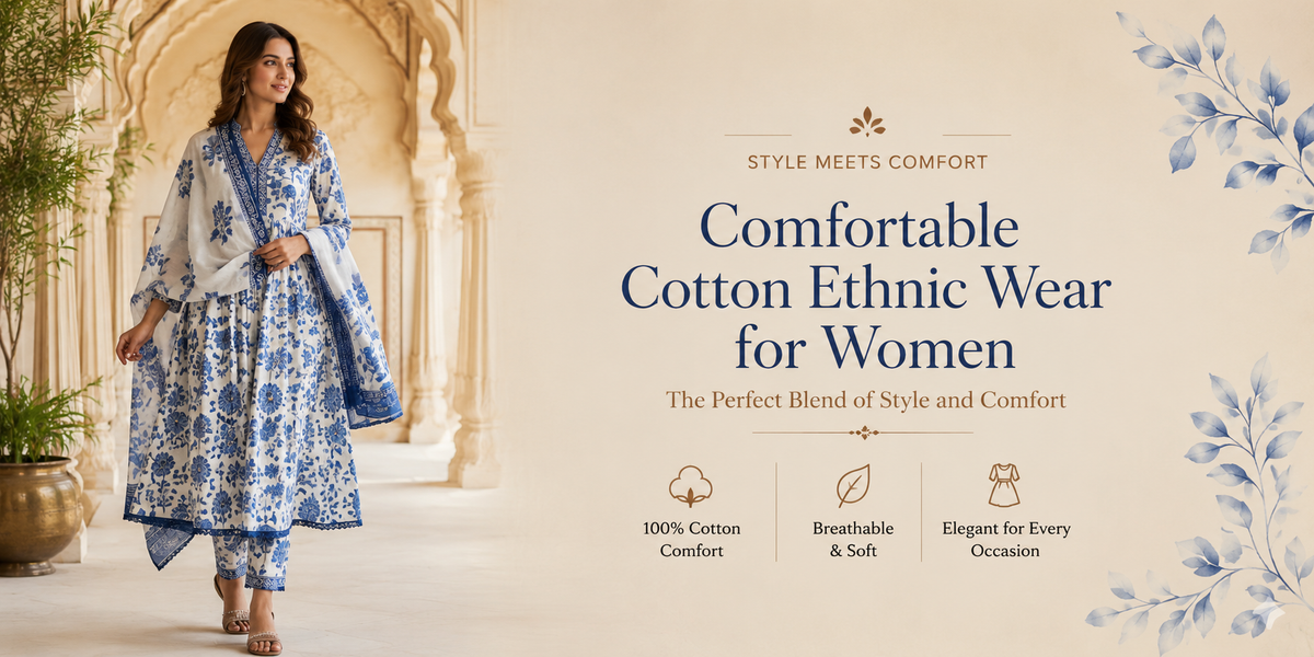 Comfortable Cotton Ethnic Wear for Women: The Perfect Blend of Style and Comfort
